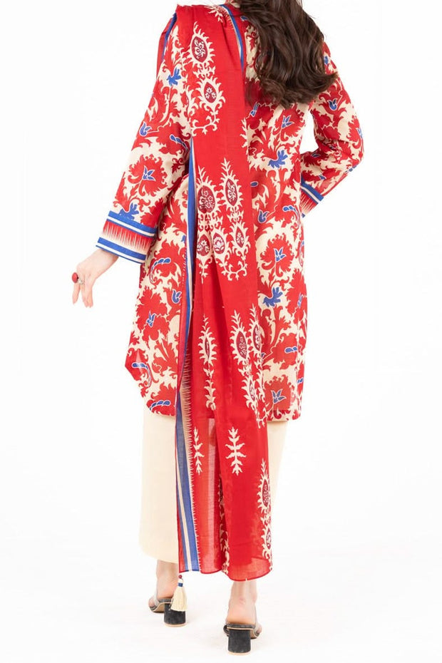 ALKARAM | Printed Lawn | 3 Piece | Unstitched | SS-22-25-1-RED