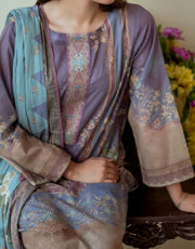 ASIM JOFA | 3 Piece | Printed Lawn | Unstitched | AJAS-38