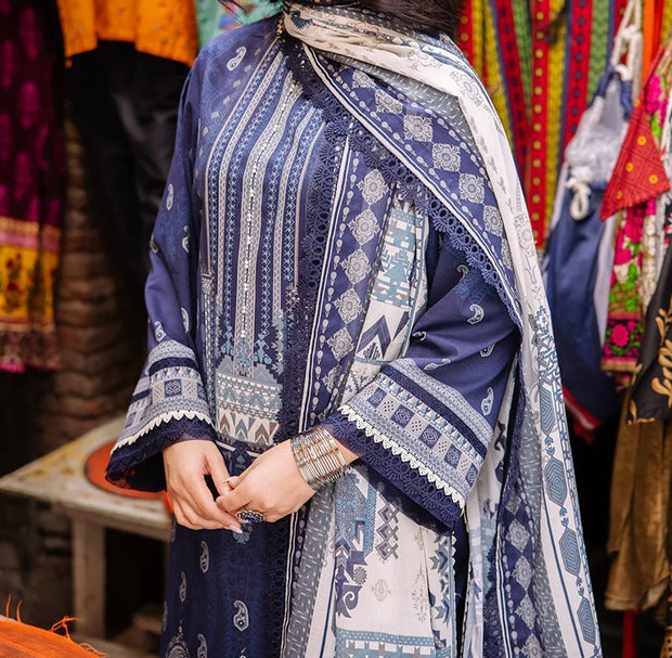 ASIM JOFA | 3 Piece | Printed Lawn | Unstitched | AJBB-04