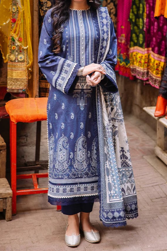 ASIM JOFA | 3 Piece | Printed Lawn | Unstitched | AJBB-04