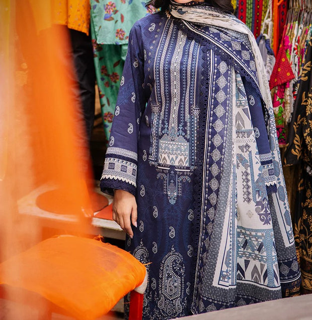 ASIM JOFA | 3 Piece | Printed Lawn | Unstitched | AJBB-04
