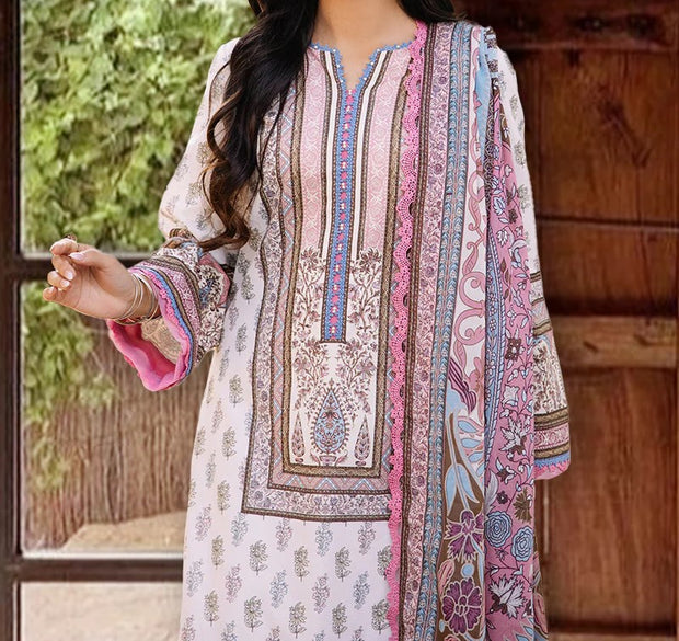ASIM JOFA | 3 Piece | Printed Lawn | Unstitched | AJBB-06