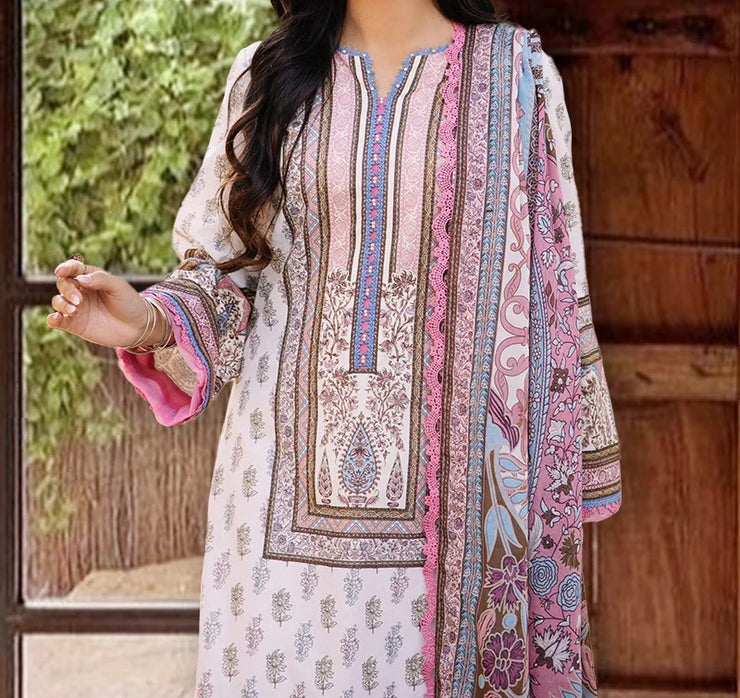 ASIM JOFA | 3 Piece | Printed Lawn | Unstitched | AJBB-06