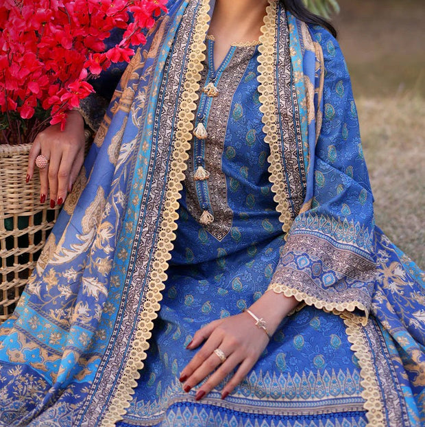 ASIM JOFA | 3 Piece | Printed Lawn | Unstitched | AJUUB-03