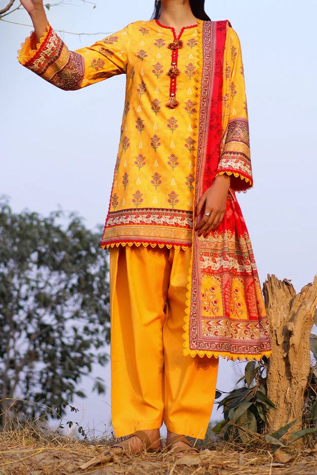 ASIM JOFA | 3 Piece | Printed Lawn | Unstitched | AJUUB-06