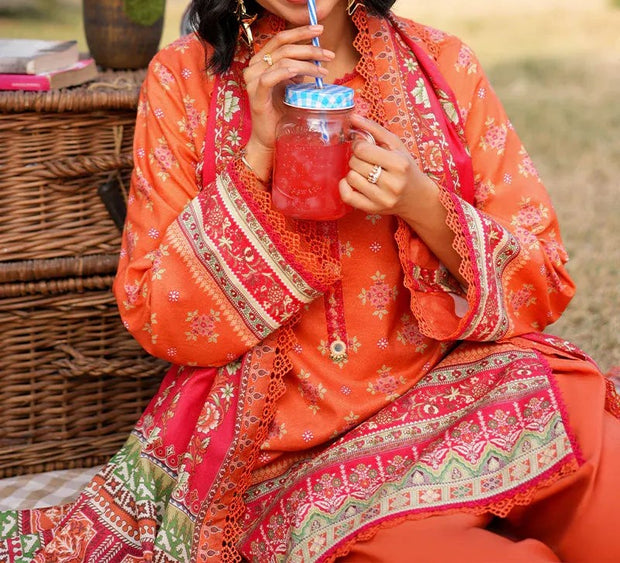 ASIM JOFA | 3 Piece | Printed Lawn | Unstitched | AJUUB-08