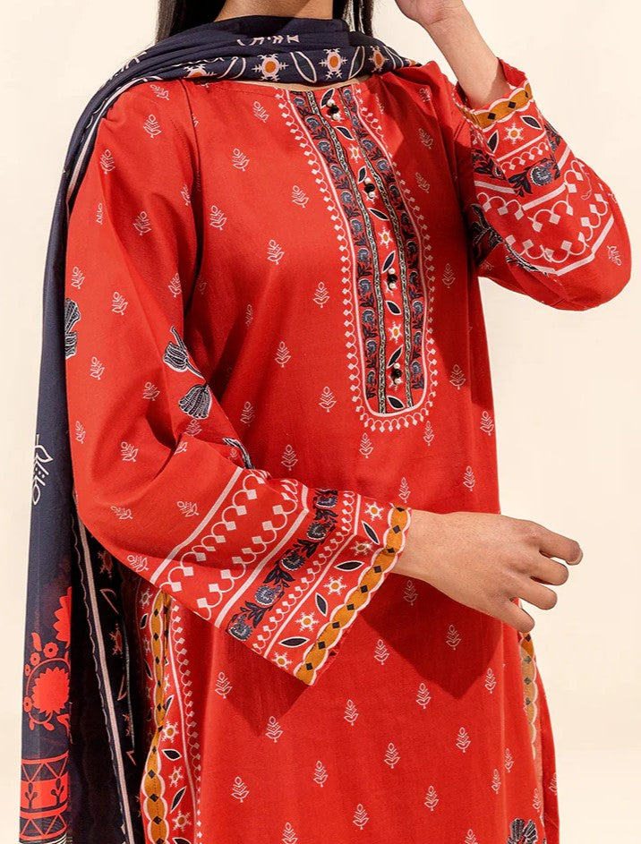 BEECHTREE | Printed Lawn | 3 Piece | Unstitched | CORAL DIVINITY BT1S24U56