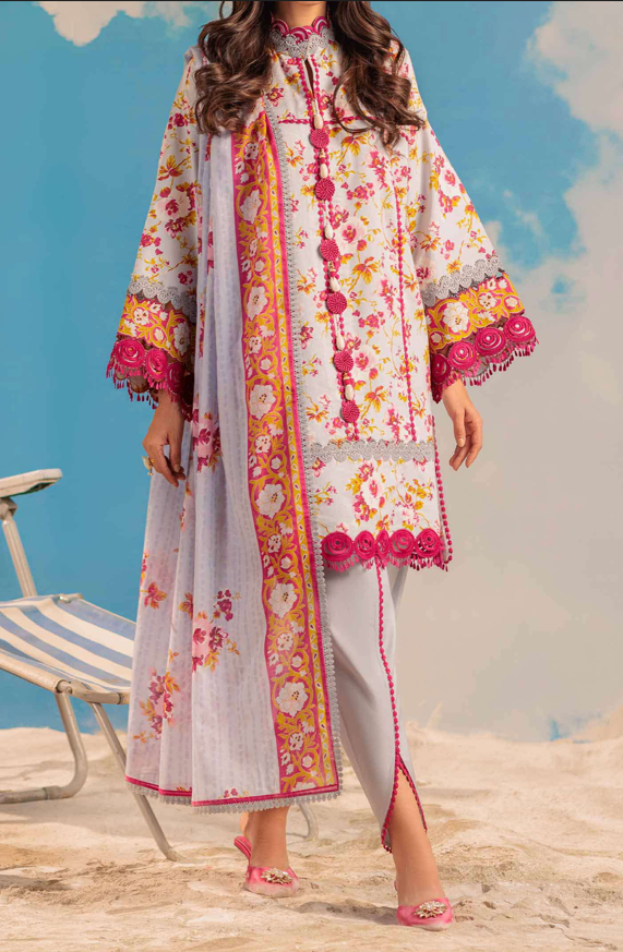 BONANZA SATRANGI | 3 Piece | Printed Lawn | Unstitched | Tropical Horizons 3