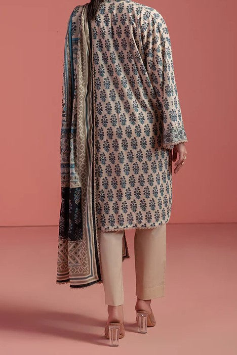 BONANZA SATRANGI | 3 Piece | Printed Lawn | Unstitched | WP3BS25MA12 Beige