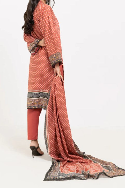 BONANZA SATRANGI | 3 Piece | Printed Lawn | Unstitched | WP3BS25MA8 Hazelnut