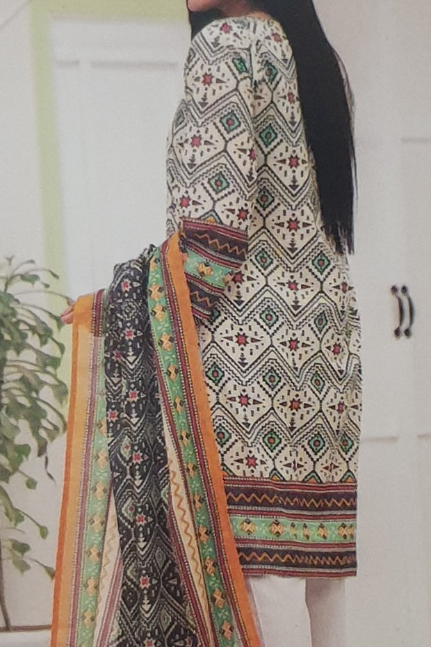 Edenrobe | 2 Piece (Shirt/Dupatta) | Printed Lawn | Unstitched | 27123