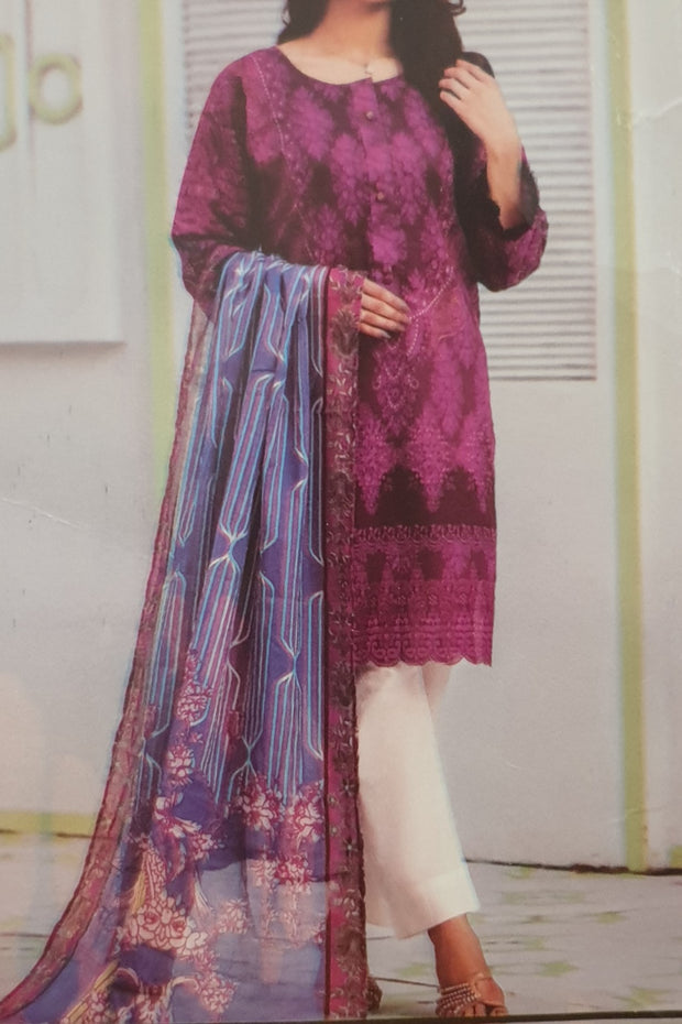 Edenrobe | 2 Piece (Shirt/Dupatta) | Printed Lawn | Unstitched | 27138