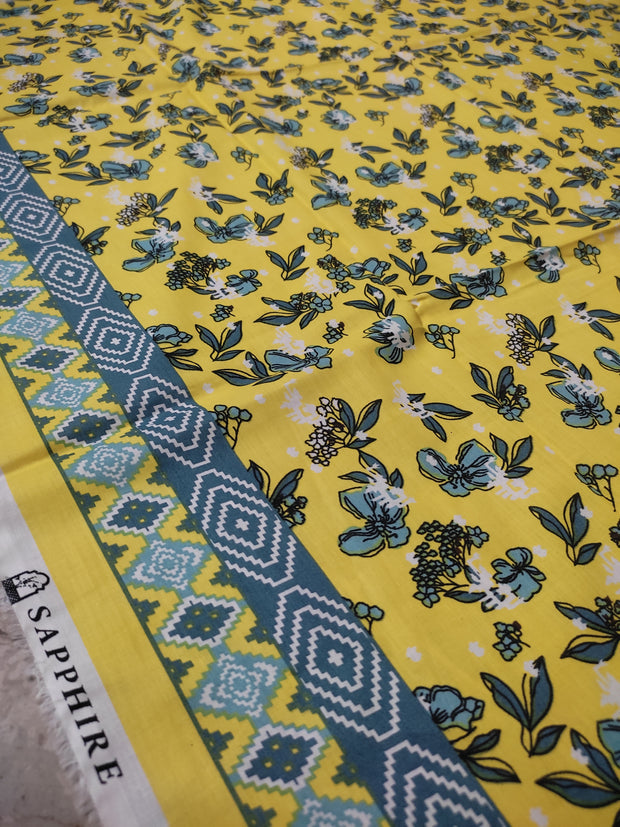 SAPPHIRE | Printed Lawn | 3 Piece | Unstitched | U2D-DY25V0-10