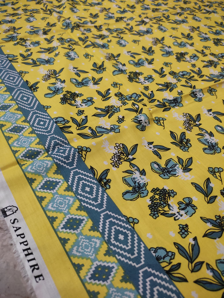 SAPPHIRE | Printed Lawn | 3 Piece | Unstitched | U2D-DY25V0-10