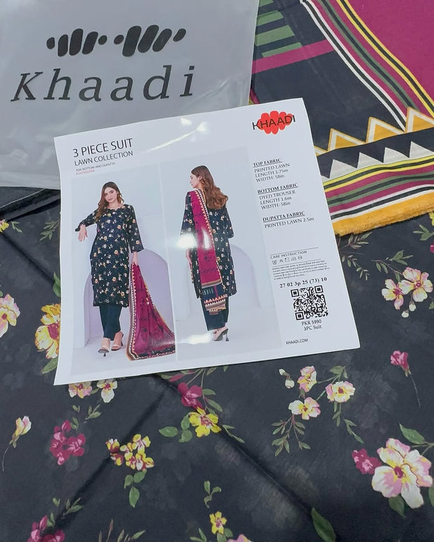 KHAADI | Printed Lawn | 3 Piece | Unstitched | ALA2503205A