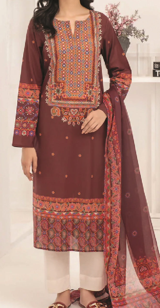 LIMELIGHT | Printed Lawn | 3 Piece | Unstitched | U2504SU-3PC-254