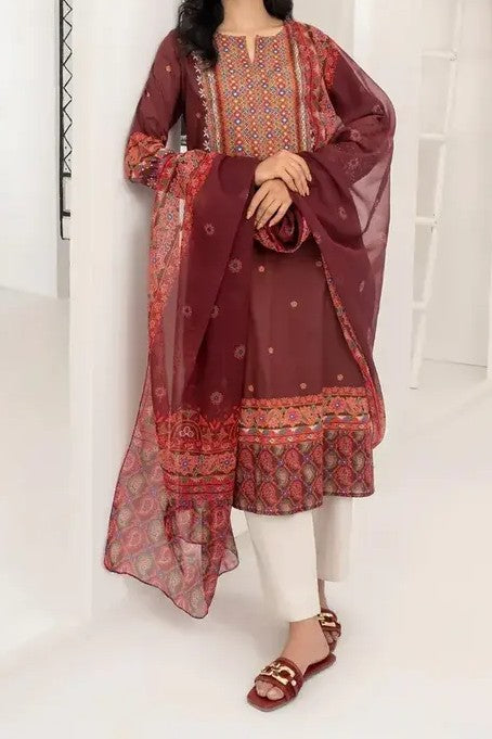 LIMELIGHT | Printed Lawn | 3 Piece | Unstitched | U2504SU-3PC-254