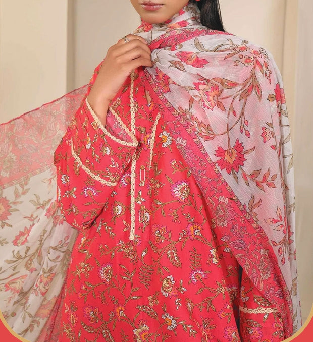 LIMELIGHT | Printed Lawn | 3 Piece | Unstitched | U2507SU-3PC-257