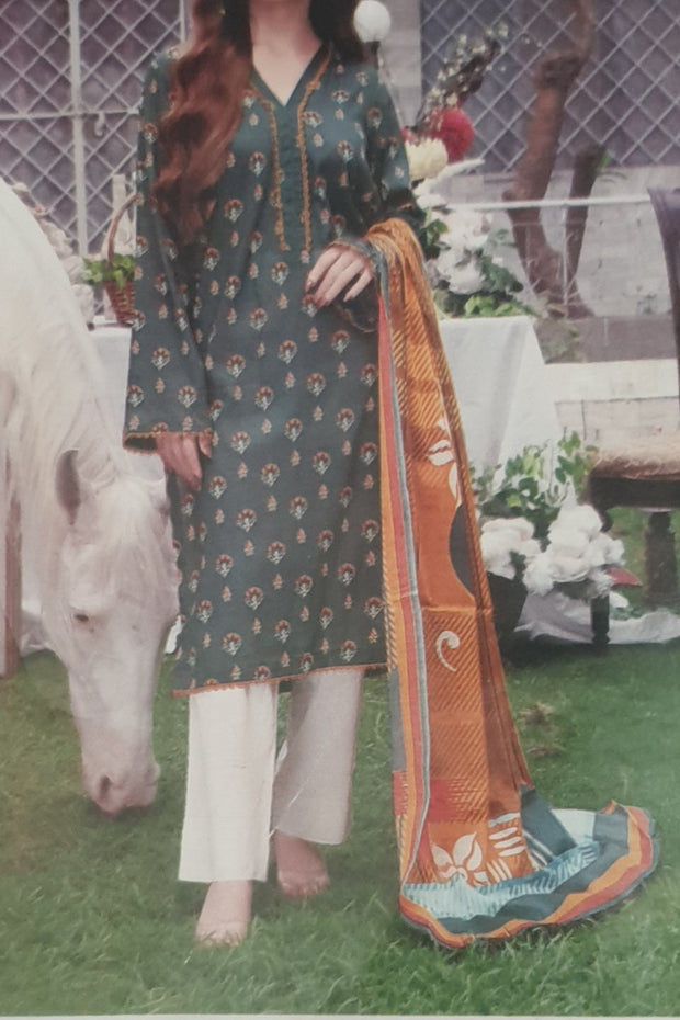 Moosa Jee | 2 Piece (Shirt/Dupatta) | Printed Lawn | Unstitched | D-2901-07
