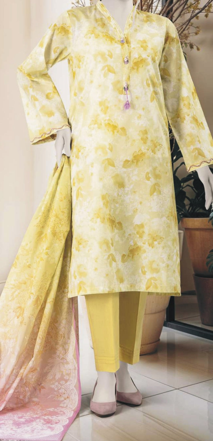 MTJ | Printed Lawn | 3 Piece | Unstitched | WSDTS-PRW-10646 6