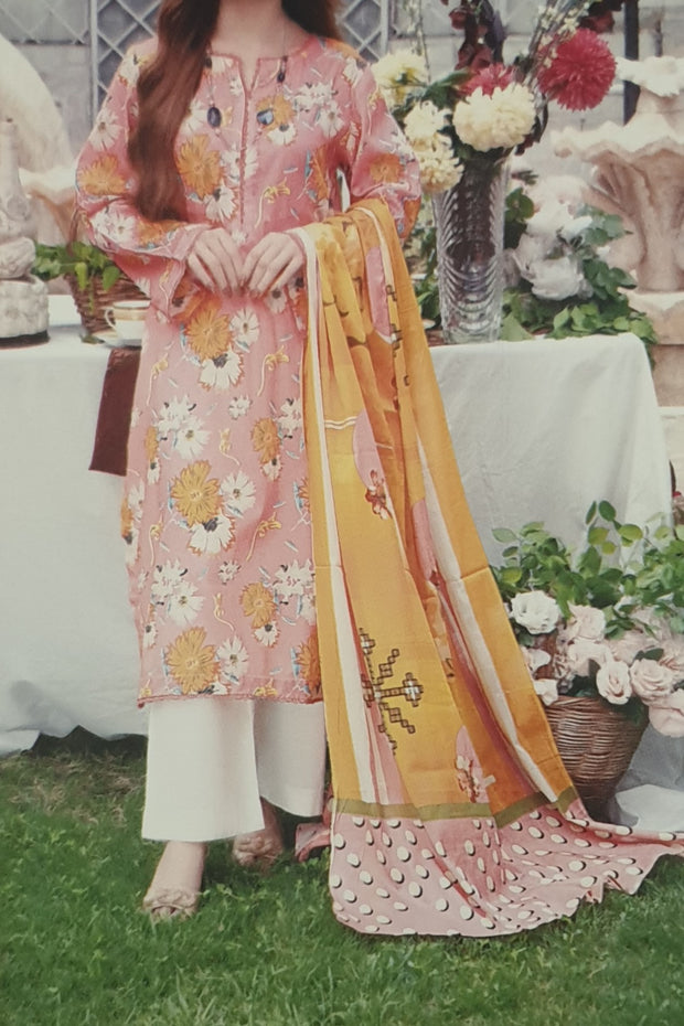 Moosa Jee | 2 Piece (Shirt/Dupatta) | Printed Lawn | Unstitched | D-2903-03