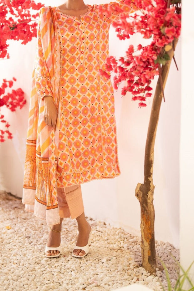 REGALIA BANA DORA | 3 Piece | Printed Lawn | Unstitched | PBDV2-10