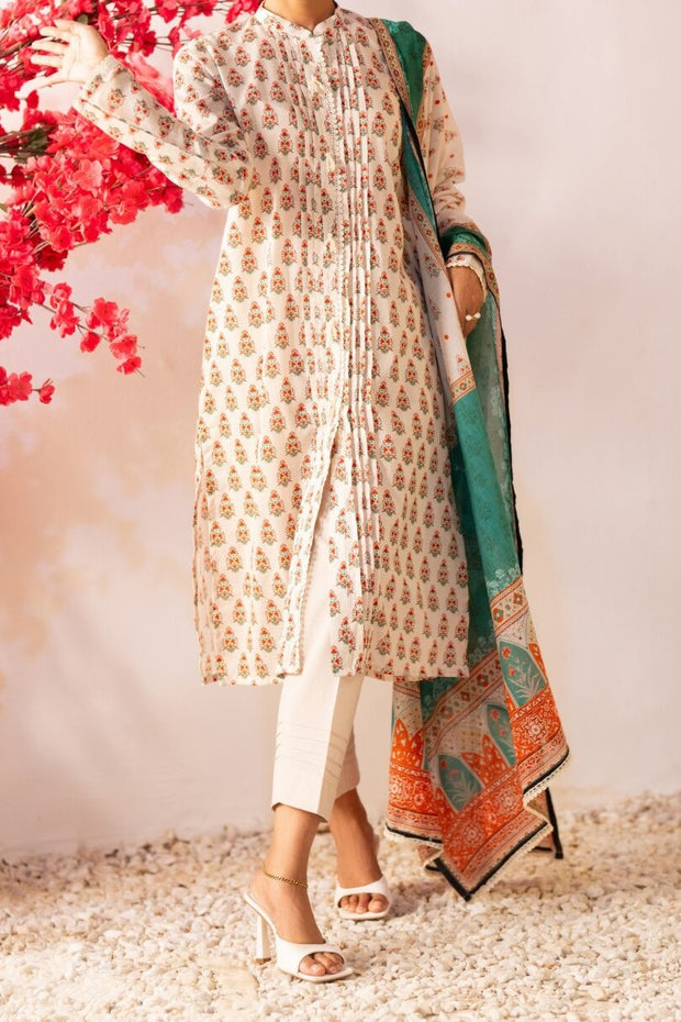REGALIA BANA DORA | 3 Piece | Printed Lawn | Unstitched | PBDV2-8