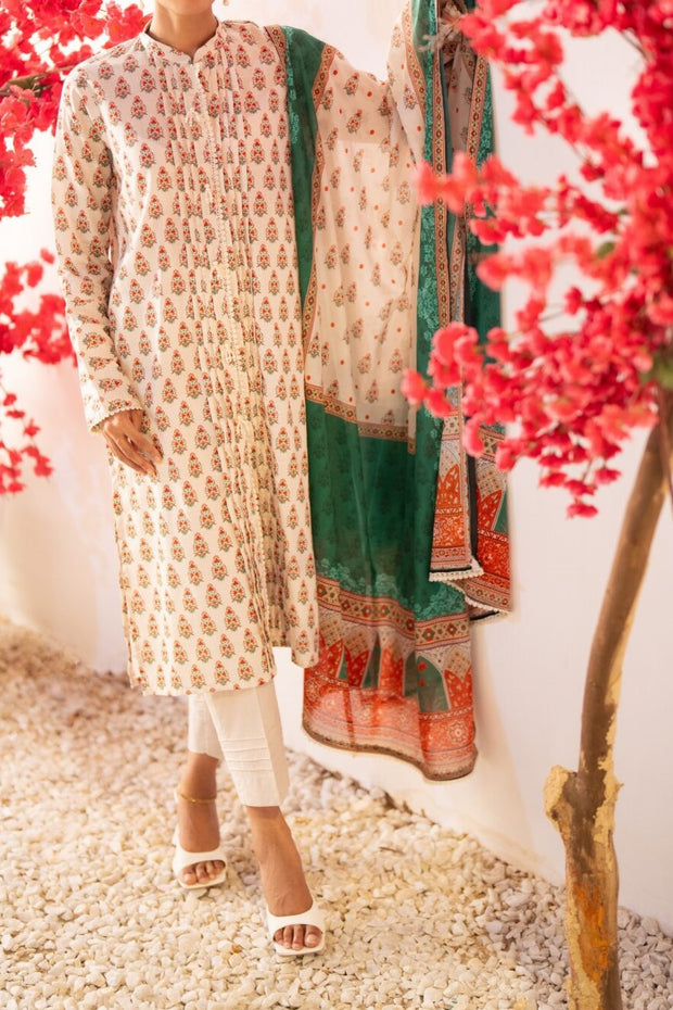 REGALIA BANA DORA | 3 Piece | Printed Lawn | Unstitched | PBDV2-8