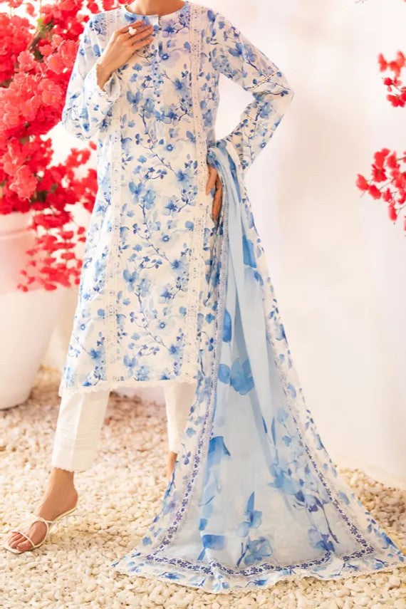 REGALIA BANA DORA | 3 Piece | Printed Lawn | Unstitched | PBDV2-9