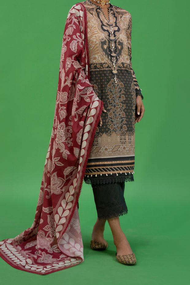 SANA SAFINAZ | 3 Piece | Printed Lawn | Unstitched | Classics Vol-3 Design 2
