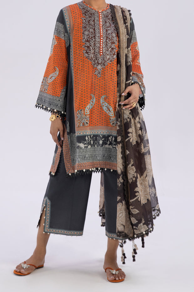 SANA SAFINAZ | 3 Piece | Printed Lawn | Unstitched | Classics Vol-3 Design 3