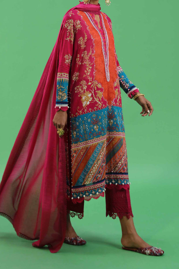 SANA SAFINAZ | 3 Piece | Printed Lawn | Unstitched | Classics Vol-3 Design 6