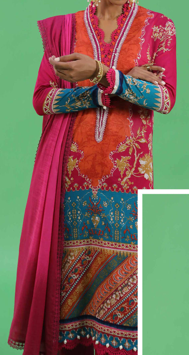 SANA SAFINAZ | 3 Piece | Printed Lawn | Unstitched | Classics Vol-3 Design 6