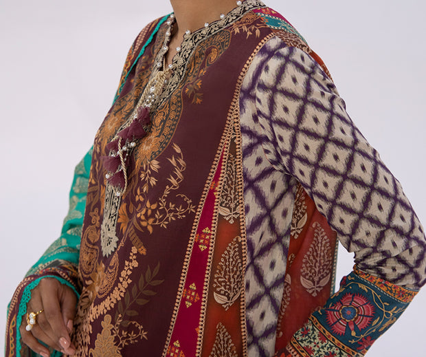SANA SAFINAZ | 3 Piece | Printed Lawn | Unstitched | Classics Vol-3 Design 7