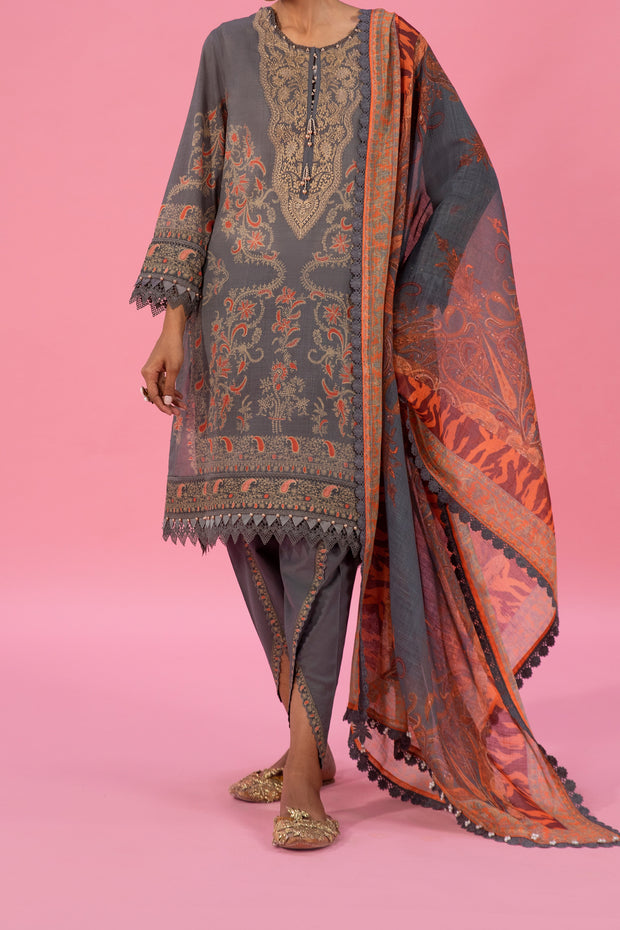 SANA SAFINAZ | 3 Piece | Printed Lawn | Unstitched | Classics Vol-3 Design 8