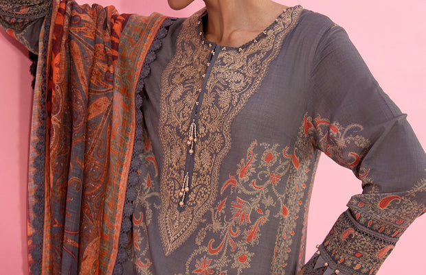 SANA SAFINAZ | 3 Piece | Printed Lawn | Unstitched | Classics Vol-3 Design 8