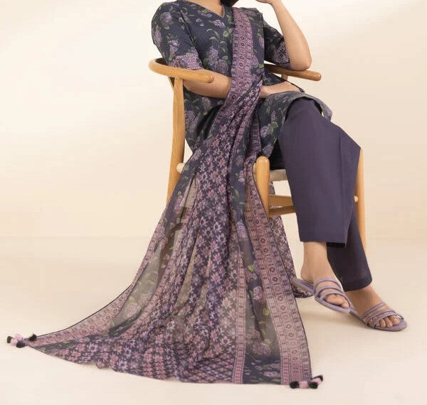 SAPPHIRE | Printed Lawn | 3 Piece | Unstitched | 0U3PDY25V313