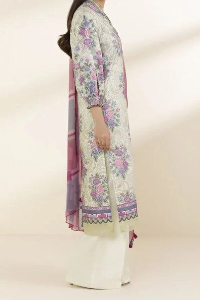 SAPPHIRE | Printed Lawn | 3 Piece | Unstitched | 0U3PDY25V361