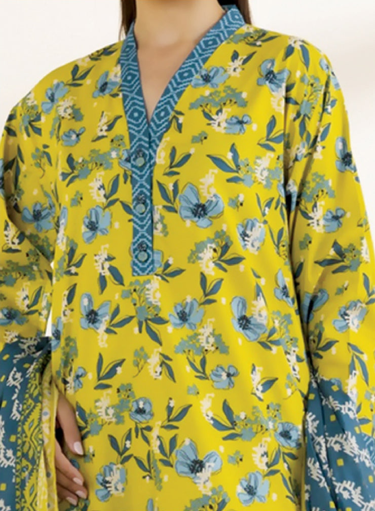 SAPPHIRE | Printed Lawn | 3 Piece | Unstitched | U2D-DY25V0-10