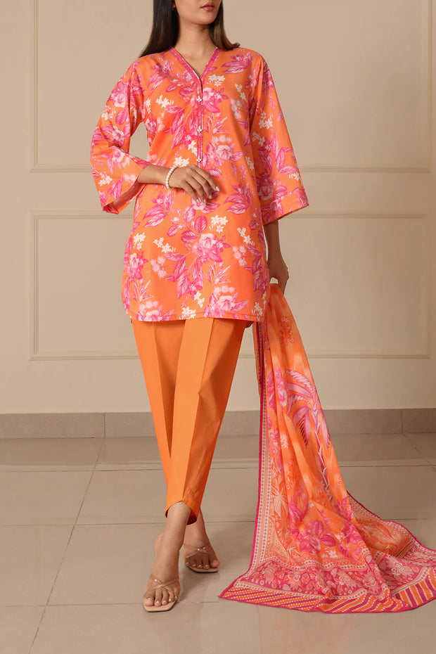 SAYA | 3 Piece | Printed Lawn | Unstitched | U01-25067-08B
