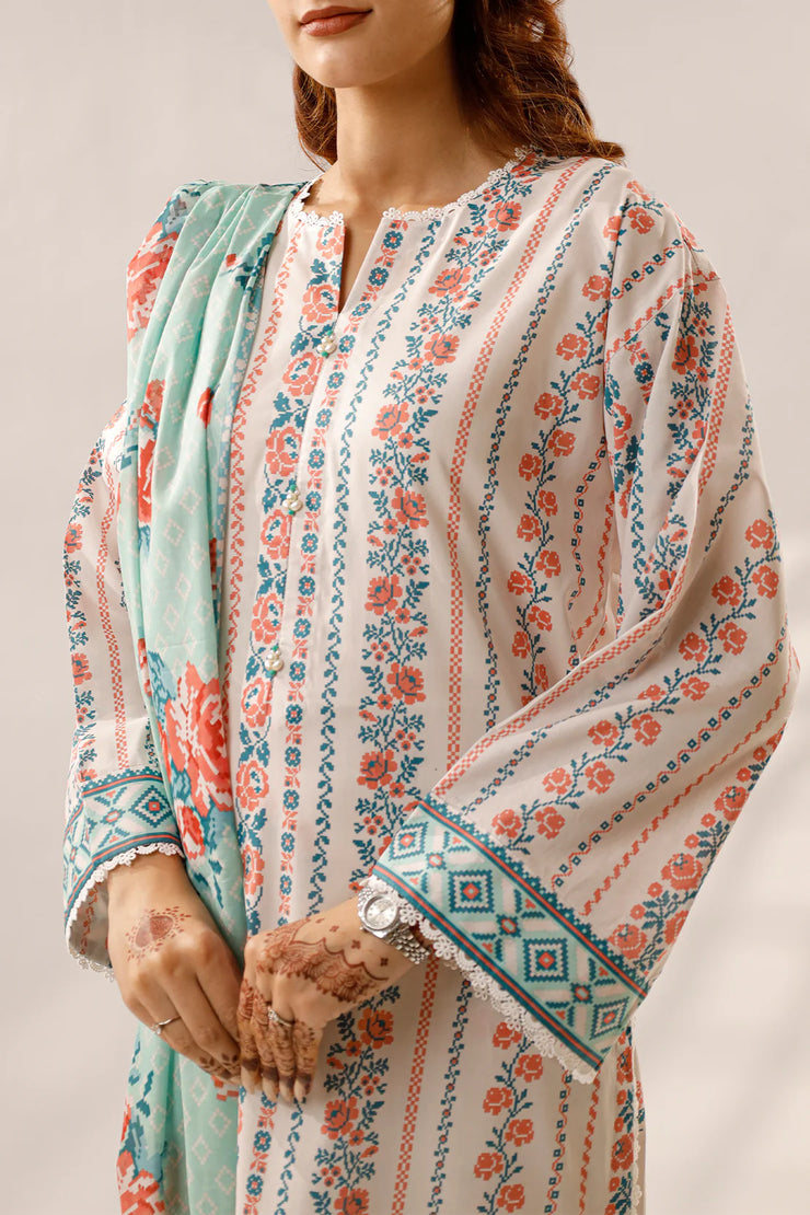SAYA | 3 Piece | Printed Lawn | Unstitched | U01-25218-04A