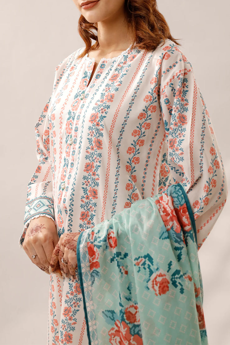 SAYA | 3 Piece | Printed Lawn | Unstitched | U01-25218-04A