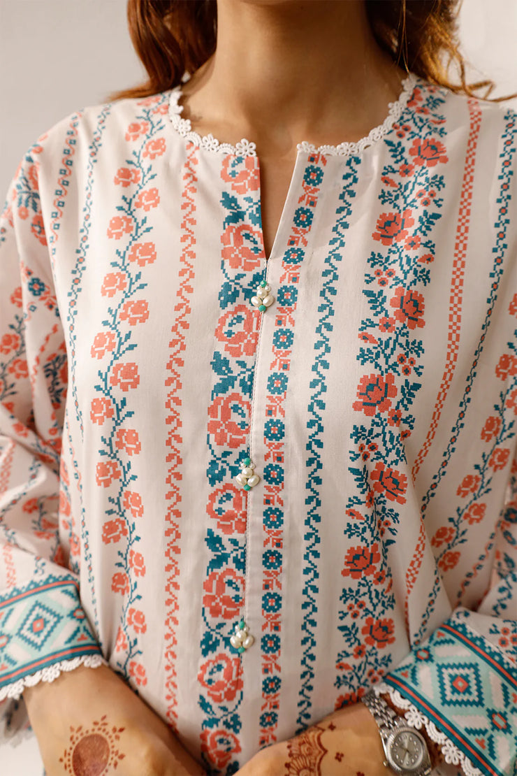 SAYA | 3 Piece | Printed Lawn | Unstitched | U01-25218-04A