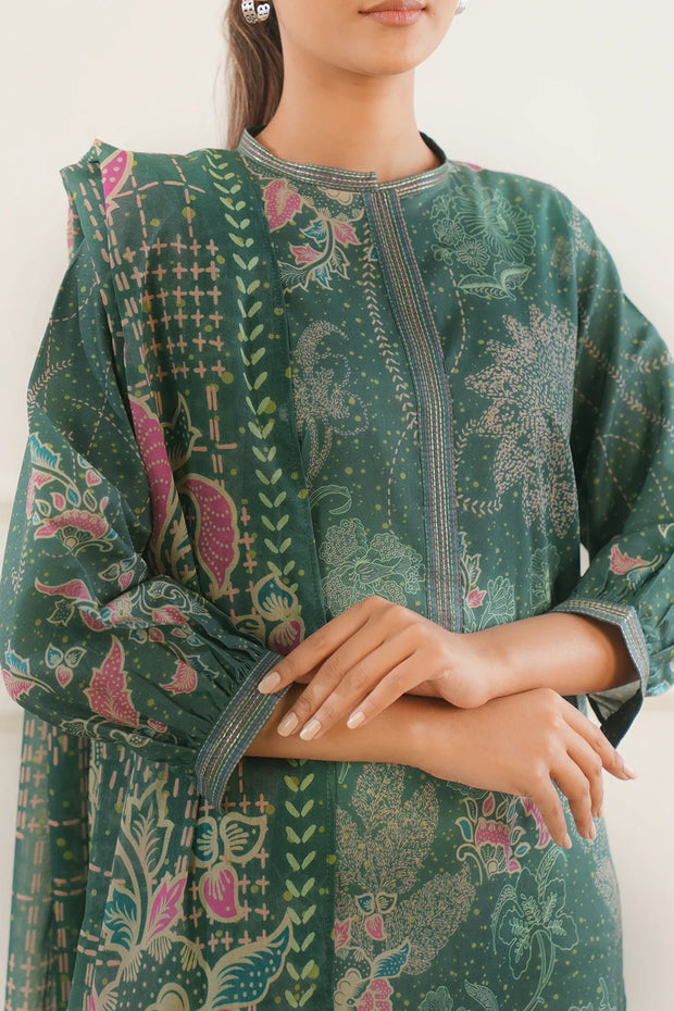 SAYA | Printed Lawn | 3 Piece | Unstitched | U01-25268-01B