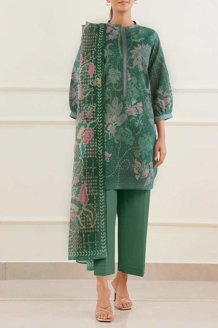 SAYA | Printed Lawn | 3 Piece | Unstitched | U01-25268-01B
