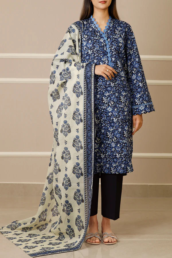 SAYA | Printed Lawn | 3 Piece | Unstitched | U01-25447-02A