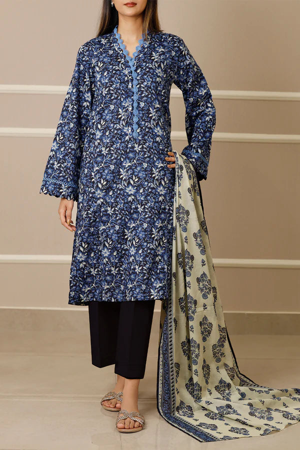 SAYA | Printed Lawn | 3 Piece | Unstitched | U01-25447-02A