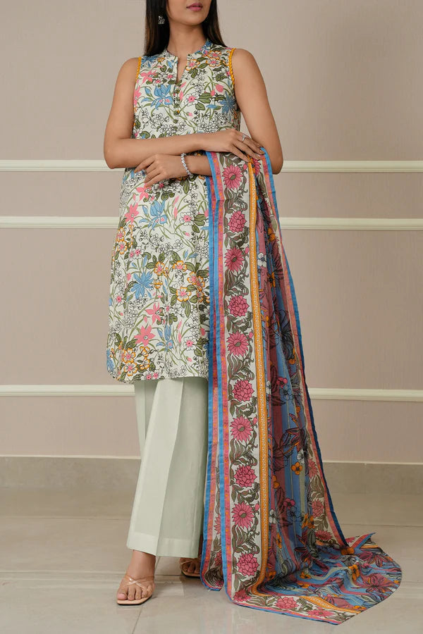 SAYA | Printed Lawn | 3 Piece | Unstitched | U01-25447-03A