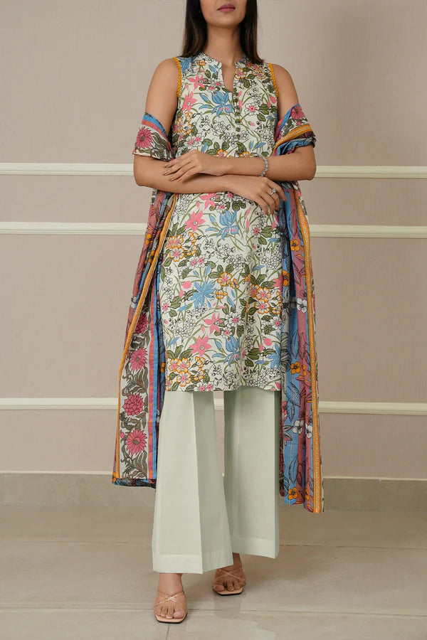 SAYA | Printed Lawn | 3 Piece | Unstitched | U01-25447-03A