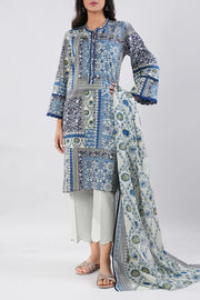 SAYA | Printed Lawn | 3 Piece | Unstitched | U01-25447-09A